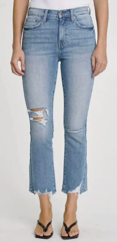 Lennon Jean Meyer Trendy Cut-Off Denim Shorts