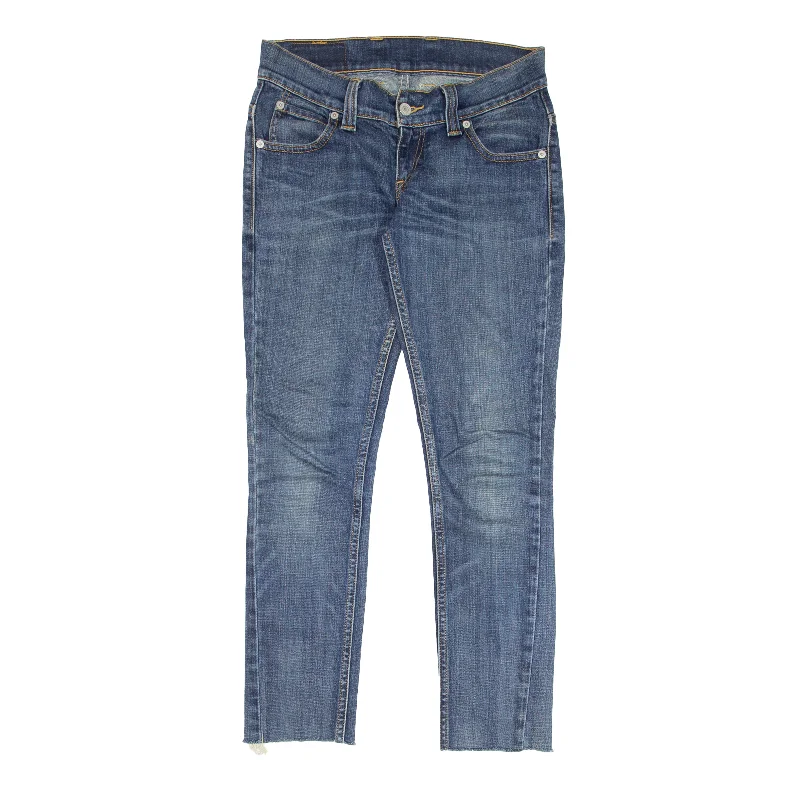 LEVI'S 603 Jeans Blue Denim Slim Skinny Womens W26 L27 Fashionable Relaxed Fit Denim