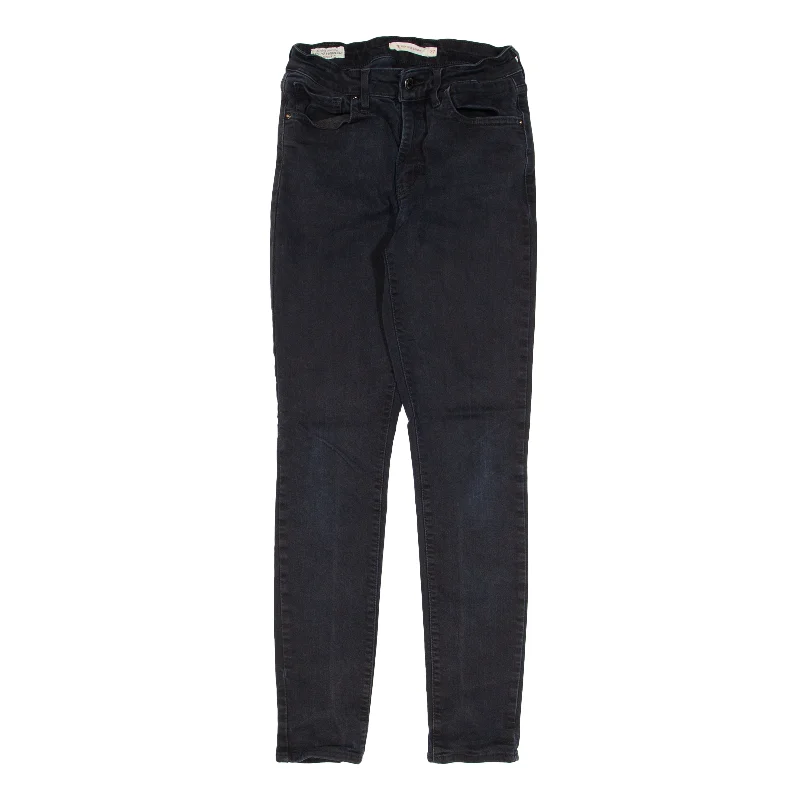 LEVI'S 721 High Rise BIG E Jeans Black Denim Slim Skinny Womens W23 L27 Comfortable Stretch Fit Jeans LEVI'S 721 High Rise BIG E Jeans Black Denim Slim Skinny Womens W23 L27 Comfortable Stretch Fit Jeans