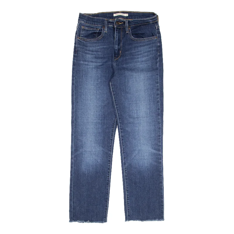 LEVI'S 724 High Rise Jeans Black Denim Regular Straight Womens W27 L24 Trendy Acid Wash Skinny Jeans LEVI'S 724 High Rise Jeans Black Denim Regular Straight Womens W27 L24 Trendy Acid Wash Skinny Jeans