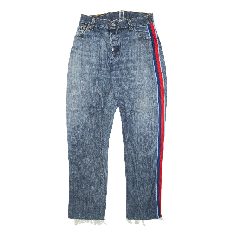LEVI'S Altered Jeans Blue Denim Slim Straight Womens W26 L26 Trendy Skinny High-Waist Jeans LEVI'S Altered Jeans Blue Denim Slim Straight Womens W26 L26 Trendy Skinny High-Waist Jeans