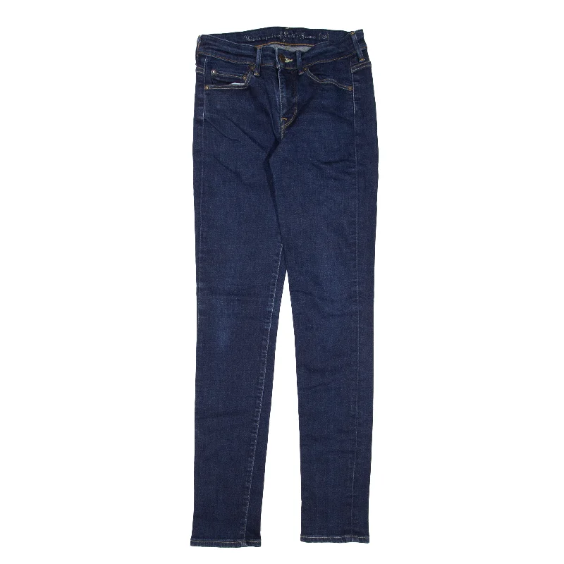 LEVI'S Jeans Blue Denim Slim Skinny Womens W25 L32 Stylish Tapered Fit Jeans