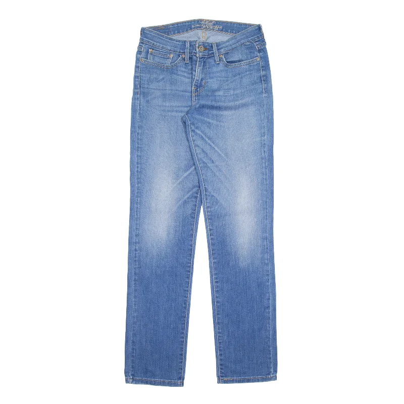 LEVI'S Slight Curve Jeans Blue Denim Slim Skinny Stone Wash Womens W27 L32 Casual High-Waisted Bootcut Jeans