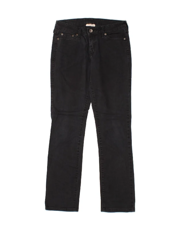 LEVI'S Womens Mid Rise Straight Jeans US 2 XS W30 L30 Navy Blue Cotton Fashionable Straight Fit Denim LEVI'S Womens Mid Rise Straight Jeans US 2 XS W30 L30 Navy Blue Cotton Fashionable Straight Fit Denim