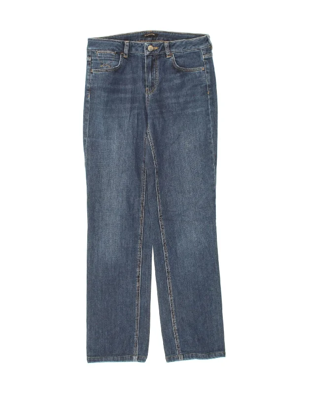 MASSIMO DUTTI Womens Regular Fit Straight Jeans US 4 Small W26 L28 Blue Casual Distressed Denim Jeans MASSIMO DUTTI Womens Regular Fit Straight Jeans US 4 Small W26 L28 Blue Casual Distressed Denim Jeans