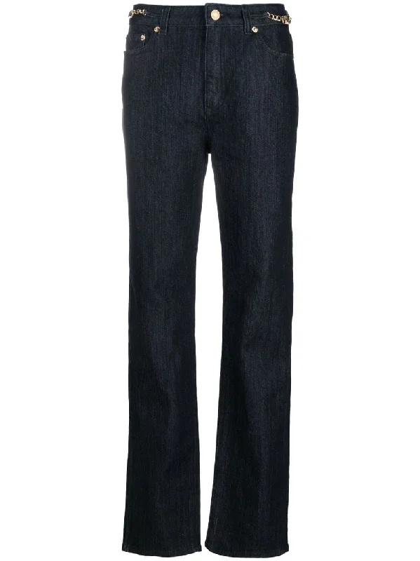 Mmk Women's Jeans blue Trendy Patchwork Denim Jeans
