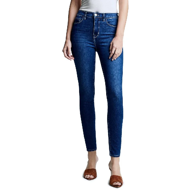 Monique Womens Ultra High Rise Medium Wash Skinny Jeans Stylish Bootcut Denim Jeans