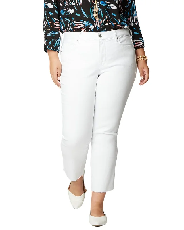 NYDJ Plus Marilyn Ankle Jean Elegant Wide-Leg Jeans