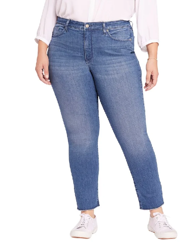 NYDJ Plus Sheri Ankle Sweetbay Skinny Leg Jean Casual Straight-Leg Jeans