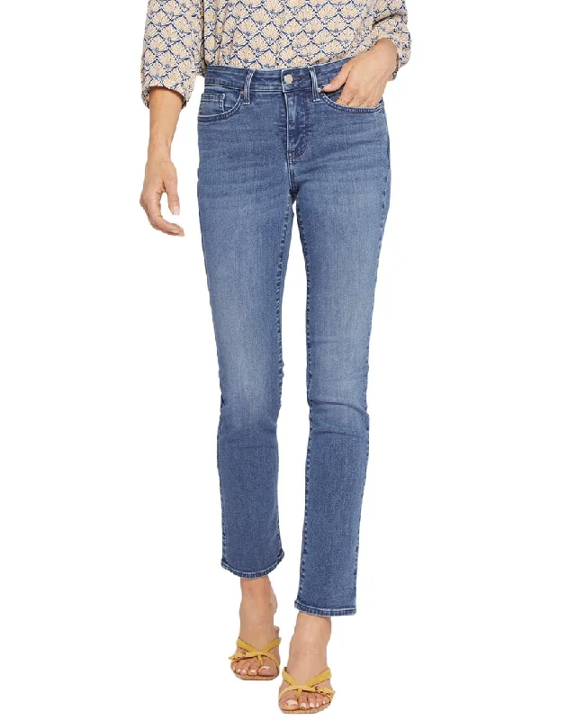 NYDJ Sheri Sweetbay Slim Leg Jean Fashionable White Denim Jeans