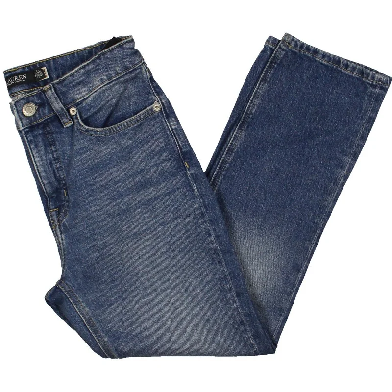 Petites Womens Denim Distressed Ankle Jeans Trendy Cut-Off Denim Shorts