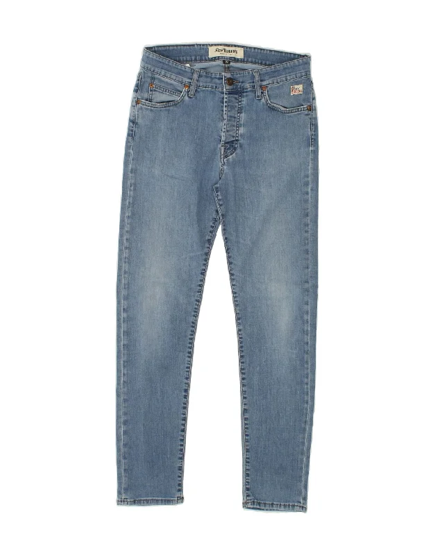 ROY ROGERS Womens Skinny Jeans W32 L29  Blue Cotton Casual Straight-Leg Jeans