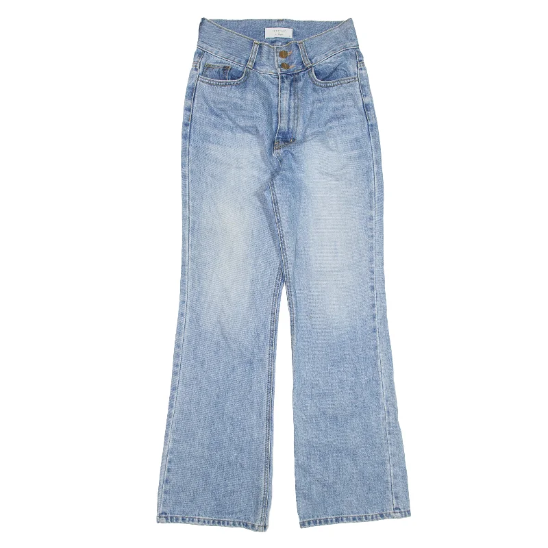 SEESTAR & HI HIGH Jeans Blue Denim Regular Bootcut Womens W24 L28 Casual Straight-Leg Jeans SEESTAR & HI HIGH Jeans Blue Denim Regular Bootcut Womens W24 L28 Casual Straight-Leg Jeans