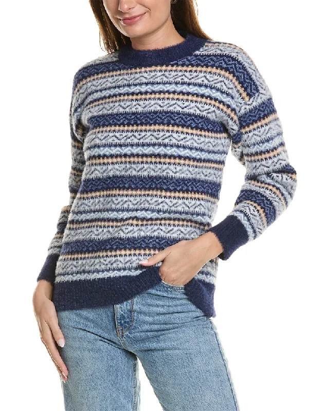 SERENETTE Fuzzy Sweater Sequined Glittery Shiny