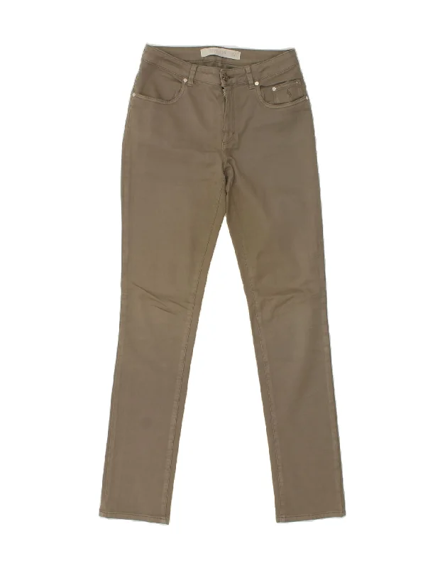 SIVIGLIA Womens Skinny Jeans W29 L33 Khaki Cotton Trendy Bootcut High-Waisted Jeans