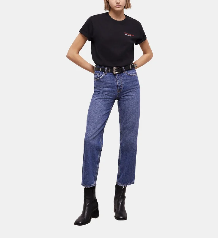 Straight-cut Jeans Casual Distressed Skinny Jeans