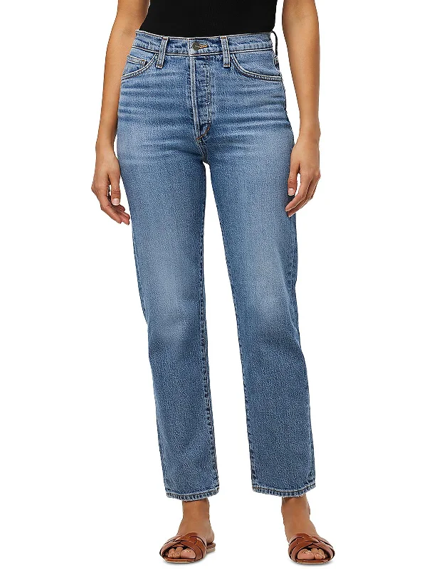 The Honor Womens High Rise Denim Straight Leg Jeans Trendy Classic Fit Jeans