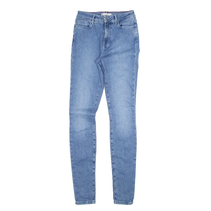 TOMMY HILFIGER Harlem Jeans Blue Denim Slim Skinny Womens W26 L32 Chic Rolled Cuff Denim Jeans TOMMY HILFIGER Harlem Jeans Blue Denim Slim Skinny Womens W26 L32 Chic Rolled Cuff Denim Jeans