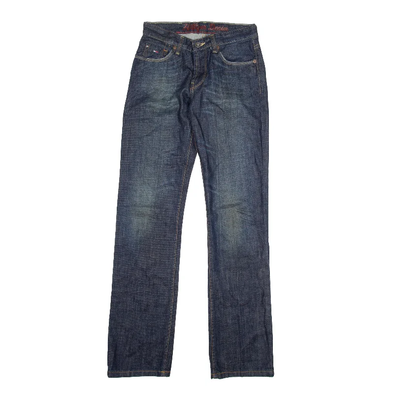 TOMMY HILFIGER Shelby Jeans Blue Denim Regular Straight Womens W25 L32 Fashionable Vintage Wash Jeans TOMMY HILFIGER Shelby Jeans Blue Denim Regular Straight Womens W25 L32 Fashionable Vintage Wash Jeans