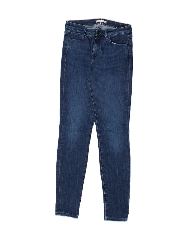 TOMMY HILFIGER Womens Skinny Jeans W29 L30 Blue Cotton Trendy Vintage Denim Jeans