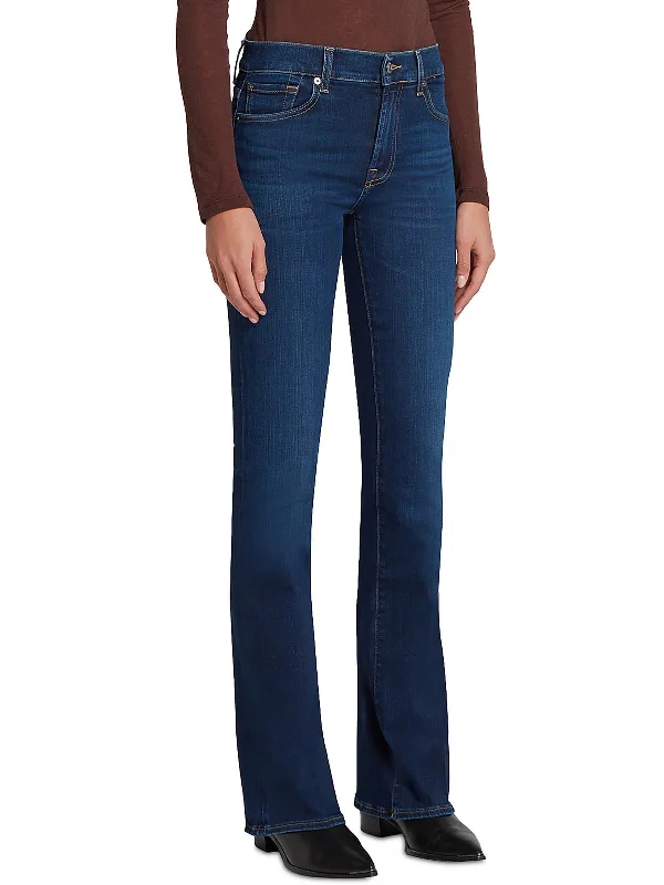 Womens Bell Bottoms Denim Bootcut Jeans Classic Slim Fit Jeans