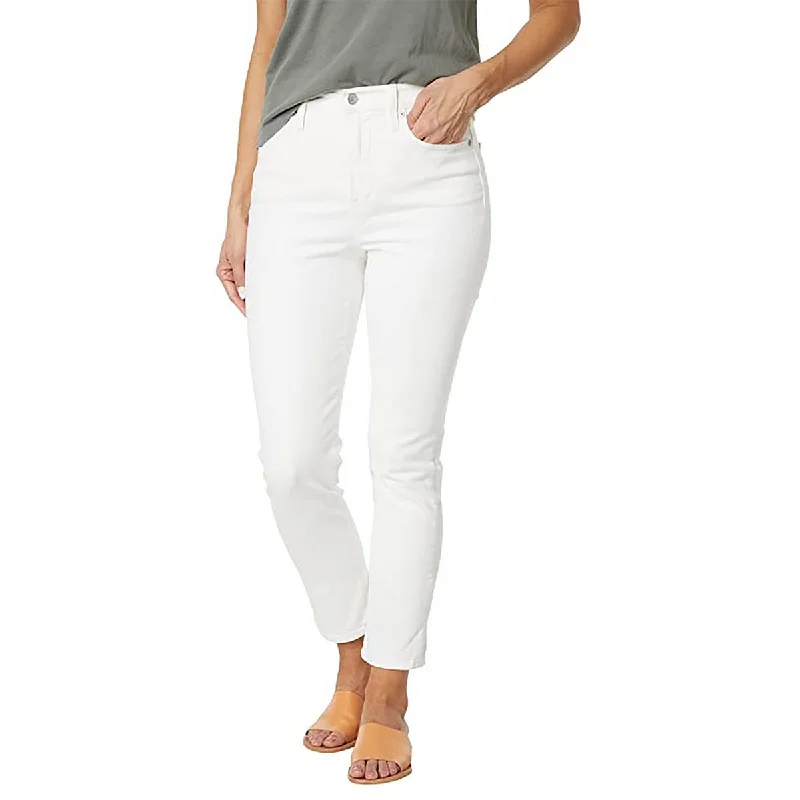Womens Cropped Ankle Straight Leg Jeans Comfortable Ankle Jeans
