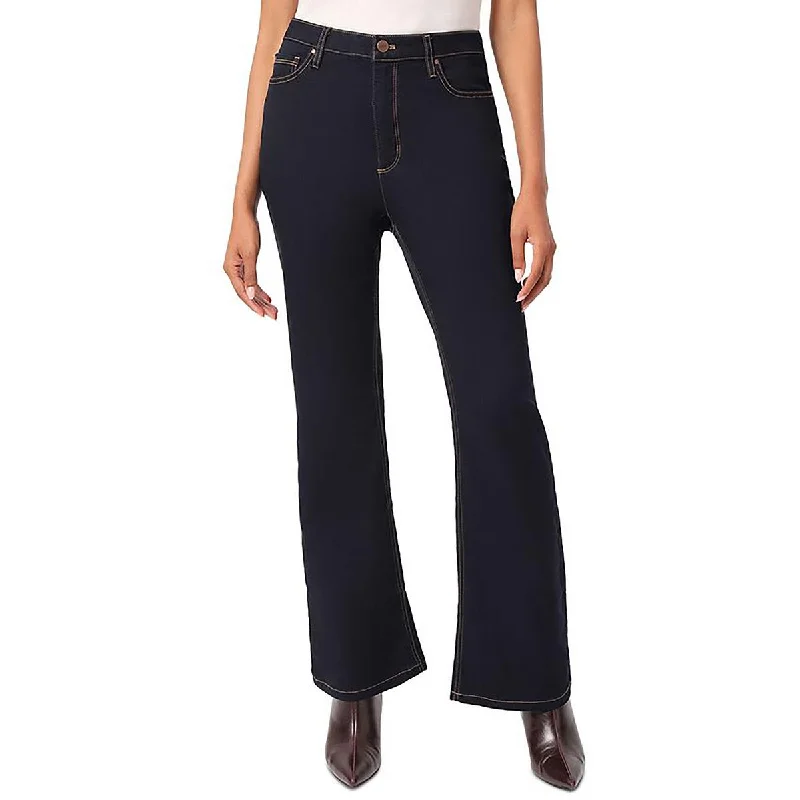 Womens Denim Control Top Flared Jeans Comfortable Boyfriend Jeans