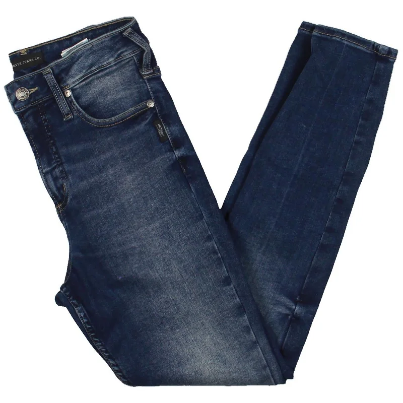 Womens High Rise Infinite Fit Skinny Jeans Classic Slim Fit Jeans