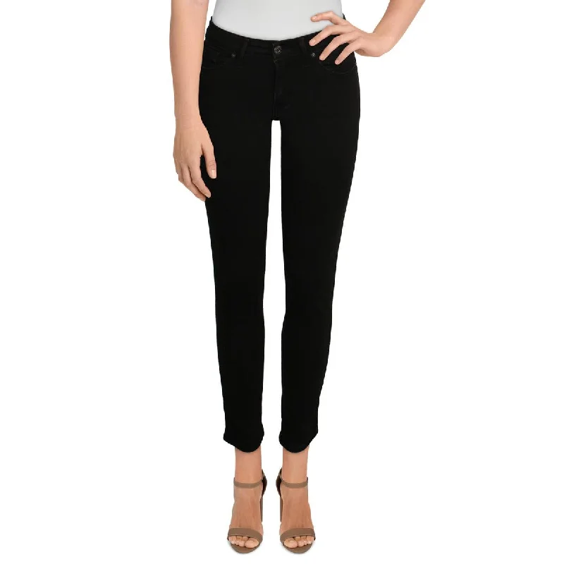Womens Mid-Rise Skinny Leg Skinny Jeans Trendy Colored Denim Jeans