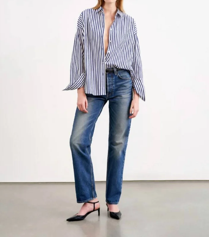 Women's Smith Jeans In Simon Wash Casual Loose Fit Jeans