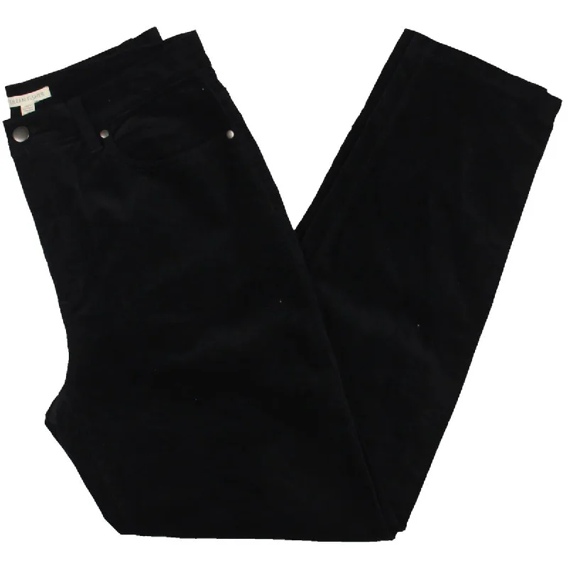 Womens Velveteen High Waist Slim Jeans Fashionable Slouchy Fit Jeans