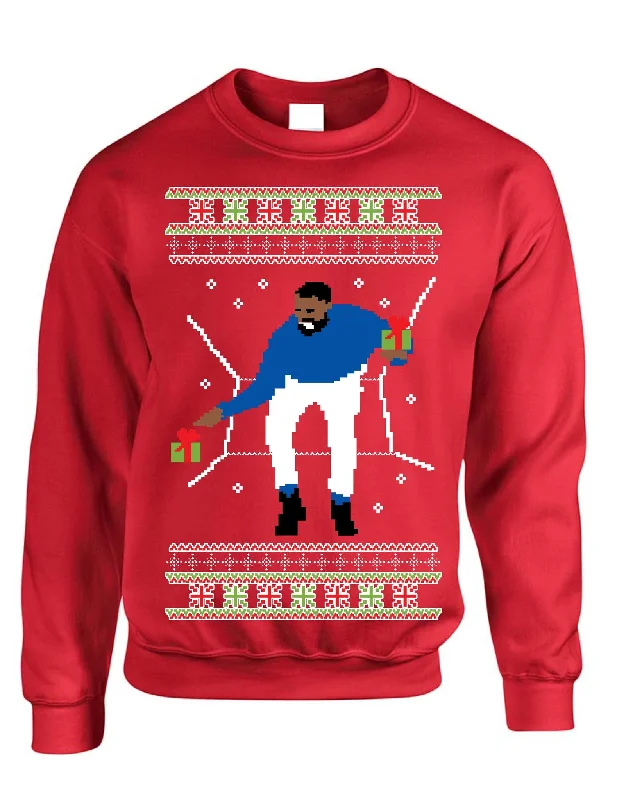 Adult Crewneck 1-800 Hotline Bling Ugly Christmas Sweater Seamless Knitted Crochet