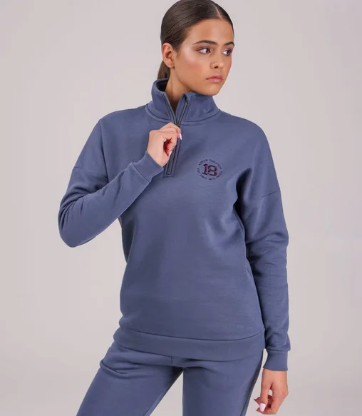Aubrion Serene Half Zip Sweater Tailored Straight A-Line