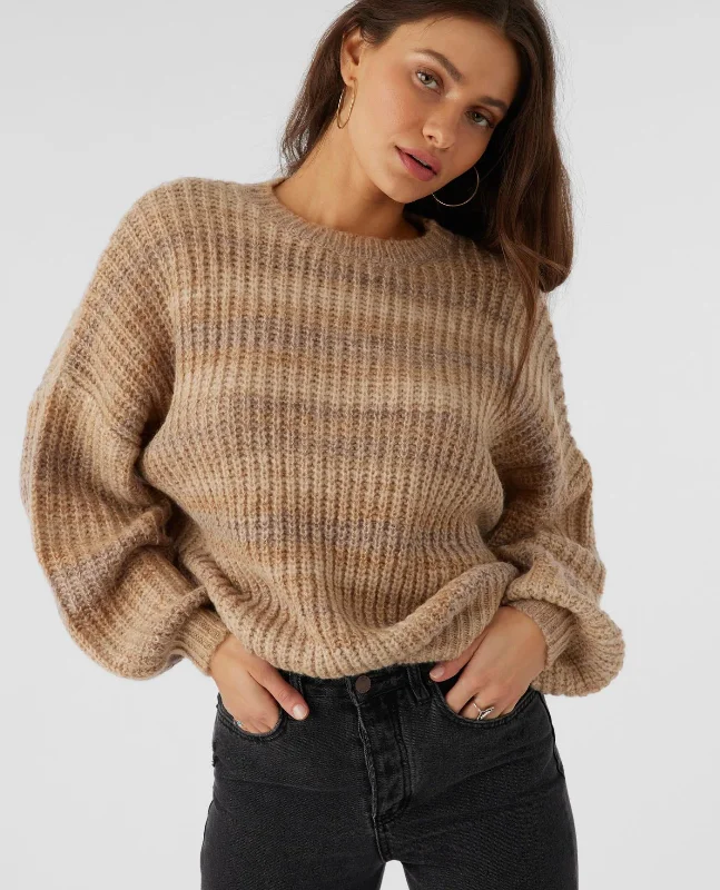 Bayou Sweater Cable Knit Ribbed Knit Lace Knit