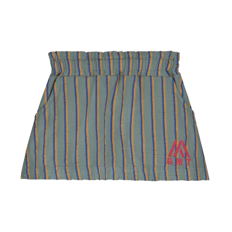 Bonmot Good Night Vertical Stripes Skirt lace skirt intricate
