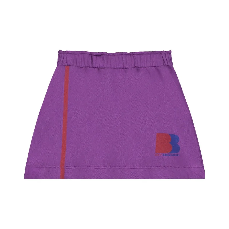 Bonmot Magenta Side Stripe Skirt cashmere skirt soft