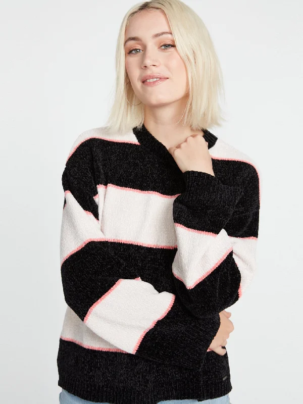 Bubble Tea Sweater - Ash High Neck Crew Neck V-Neck