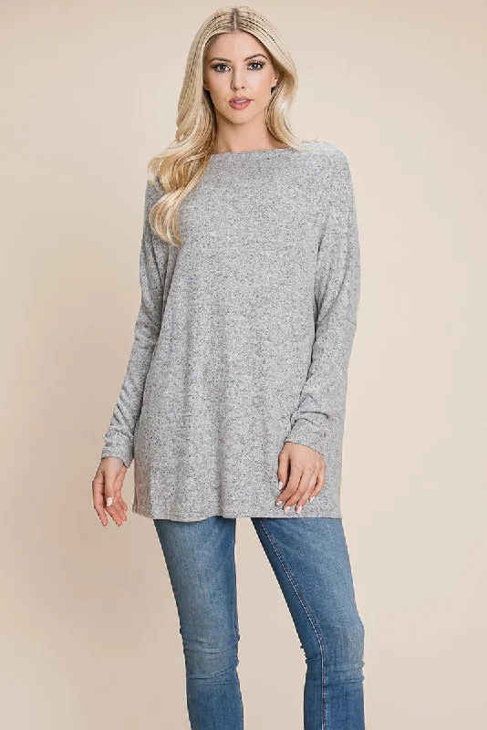 Casual Dolman Pullover Sweater Loose Fit Knit Top Casual Formal Business