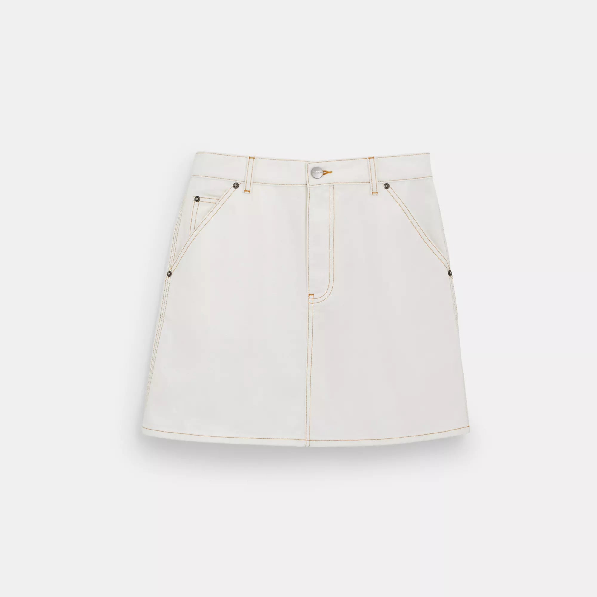 Coach Outlet Twill Utility Skirt In Organic Cotton And Recycled Polyester slim fit skirt