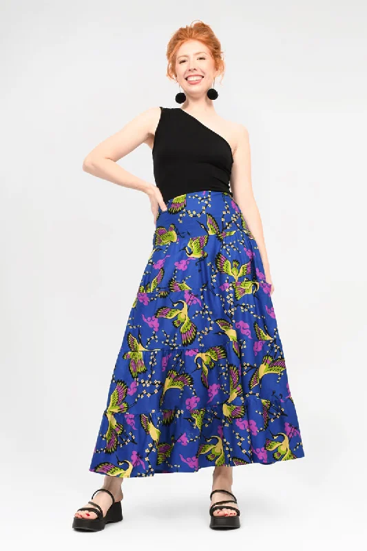 Claudia Maxi Skirt flowy skirt hem