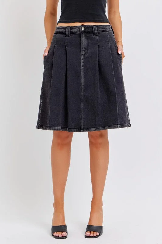 Erin Denim Skirt lace skirt romantic