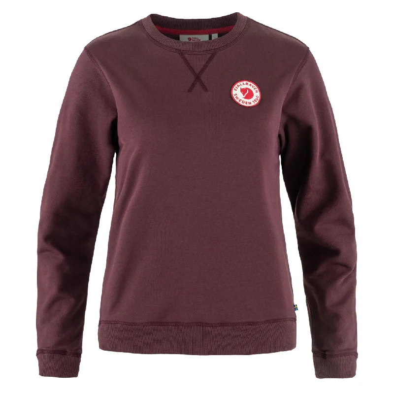 Fjallraven Womens 1960 Logo Badge Sweater Port Neon Metallic Matte