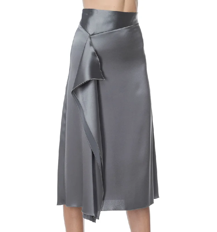 Hematite Frill Skirt a-line skirt cut