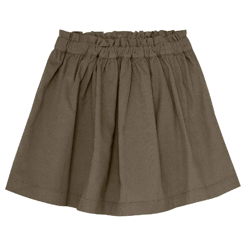 Huttelihut Morel Skirt Corduroy pleated skirt texture