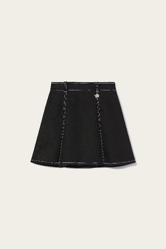 Iride-Print Mini Skirt denim skirt stylish