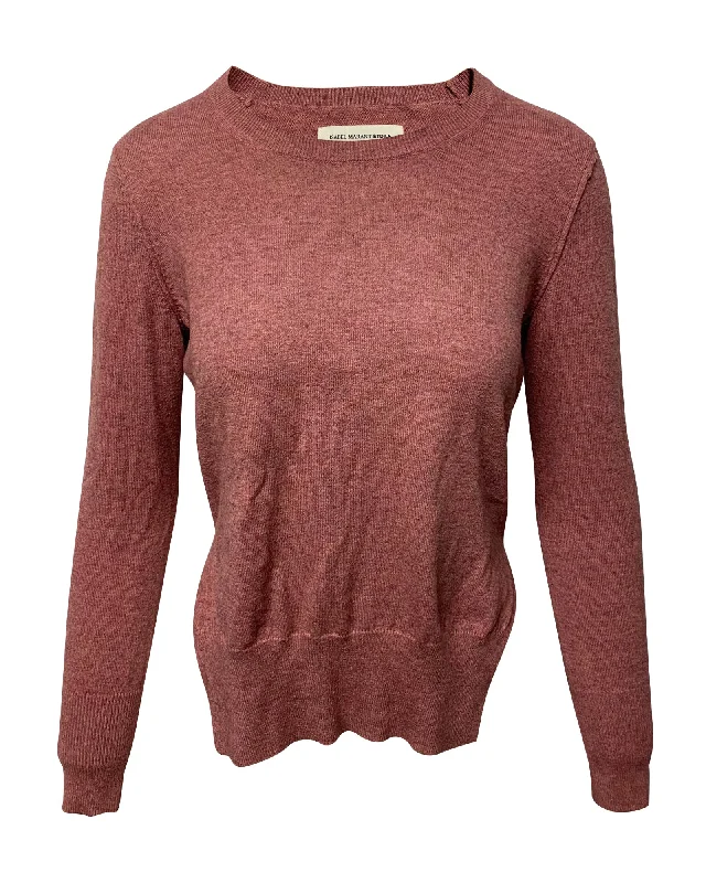 Isabel Marant Étoile Side Slit Jumper in Pink Cotton Zippered Front Buttoned Front Snap Front Isabel Marant Étoile Side Slit Jumper in Pink Cotton Zippered Front Buttoned Front Snap Front