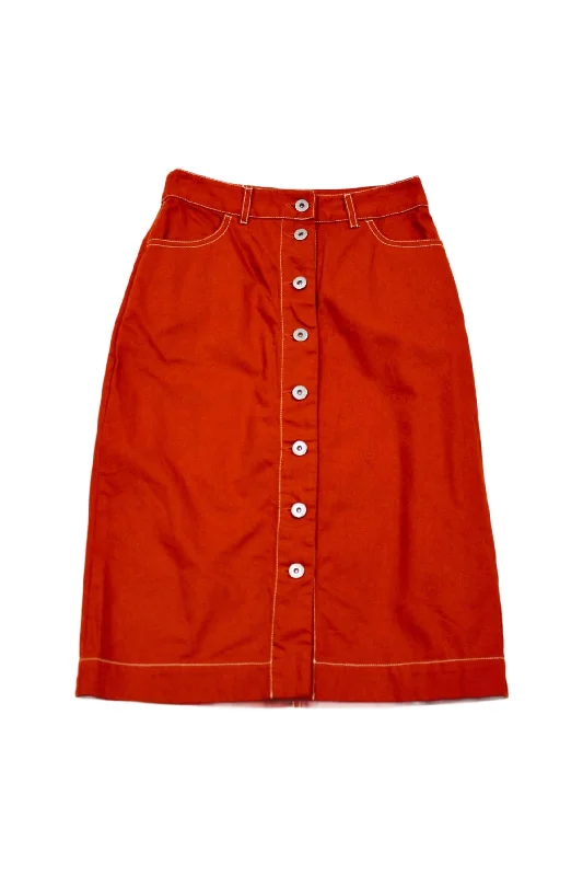 Kowtow - Demin A-line Skirt denim skirt classic