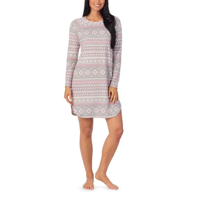 Long Sleeve Sleepshirt Sweater Knit Anti-Pilling Anti-Shrink Durable