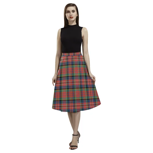 MacPherson Ancient Tartan Aoede Crepe Skirt cotton skirt soft