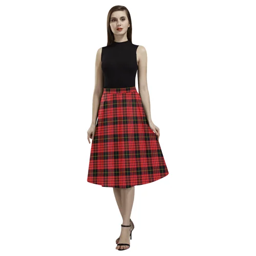MacQueen Modern Tartan Aoede Crepe Skirt velvet skirt rich
